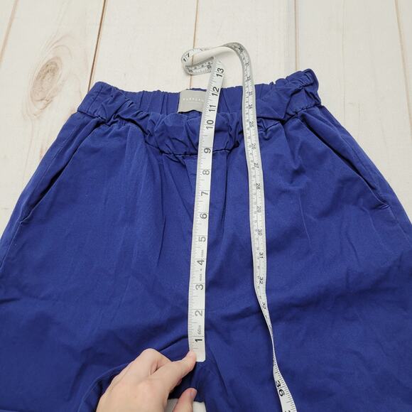 Everlane Easy pants blue elastic pull on straight leg organic cotton - Picture 4 of 9